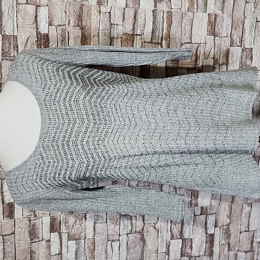 Bleeker & Mc Dougal Gray Silver Sequins Sweater